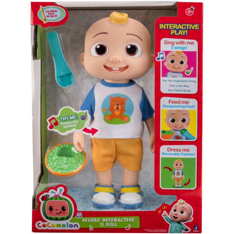 CoComelon Deluxe Interactive JJ Doll Plush Doll - Shop Now!