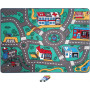 Playzone Big City Playmat 100cm x 133cm With Vehicles Asst