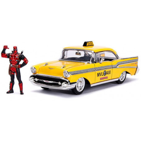 1:24 Deadpool With 1957 Chevy Bel Air Taxi Movie Hollywood