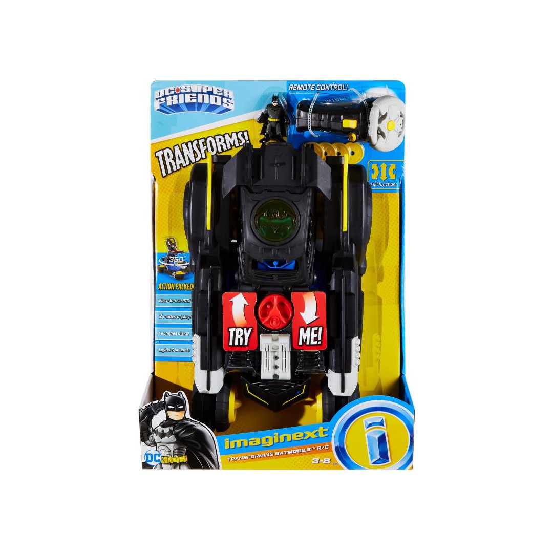 Imaginext transforming deals batmobile rc