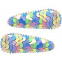 Pink Poppy Mermaid Sequin Snap Clips