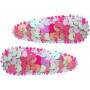 Pink Poppy Mermaid Sequin Snap Clips