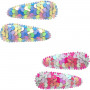 Pink Poppy Mermaid Sequin Snap Clips