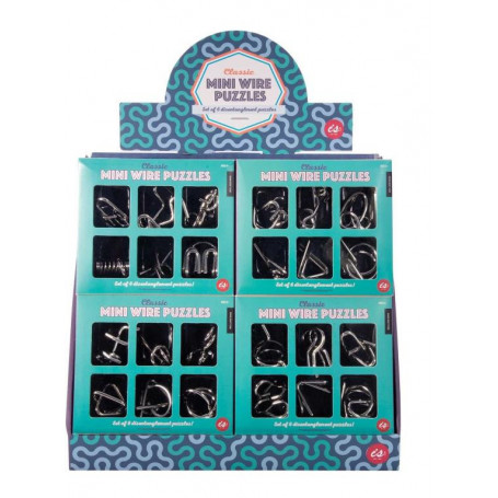 IS Gift Classic Mini Wire Puzzles Assorted