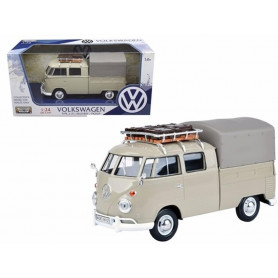 1:24 VW Type 2 (T1) Pickup With Roof Rack-Suit Case-Tarp
