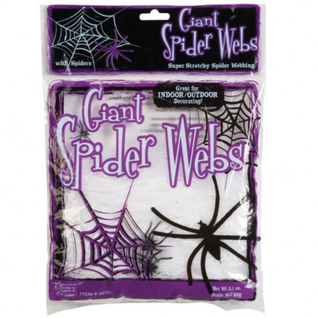 Forum Giant Spider Webs-White 2Oz