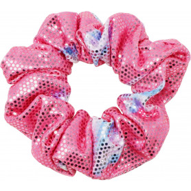 Pink Poppy Rasberry Sparkle Hair Scrunchie