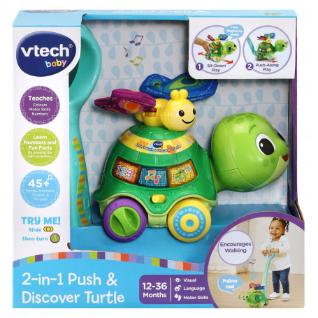 VTech 2-In-1 Push & Explore Turtle