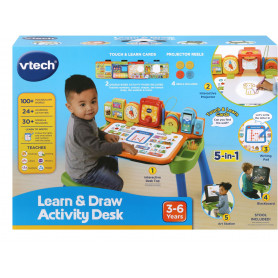 VTech Learn & Draw Activity Desk Blue