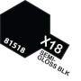 Tamiya Mini Acrylic X-18 Semi G.Black