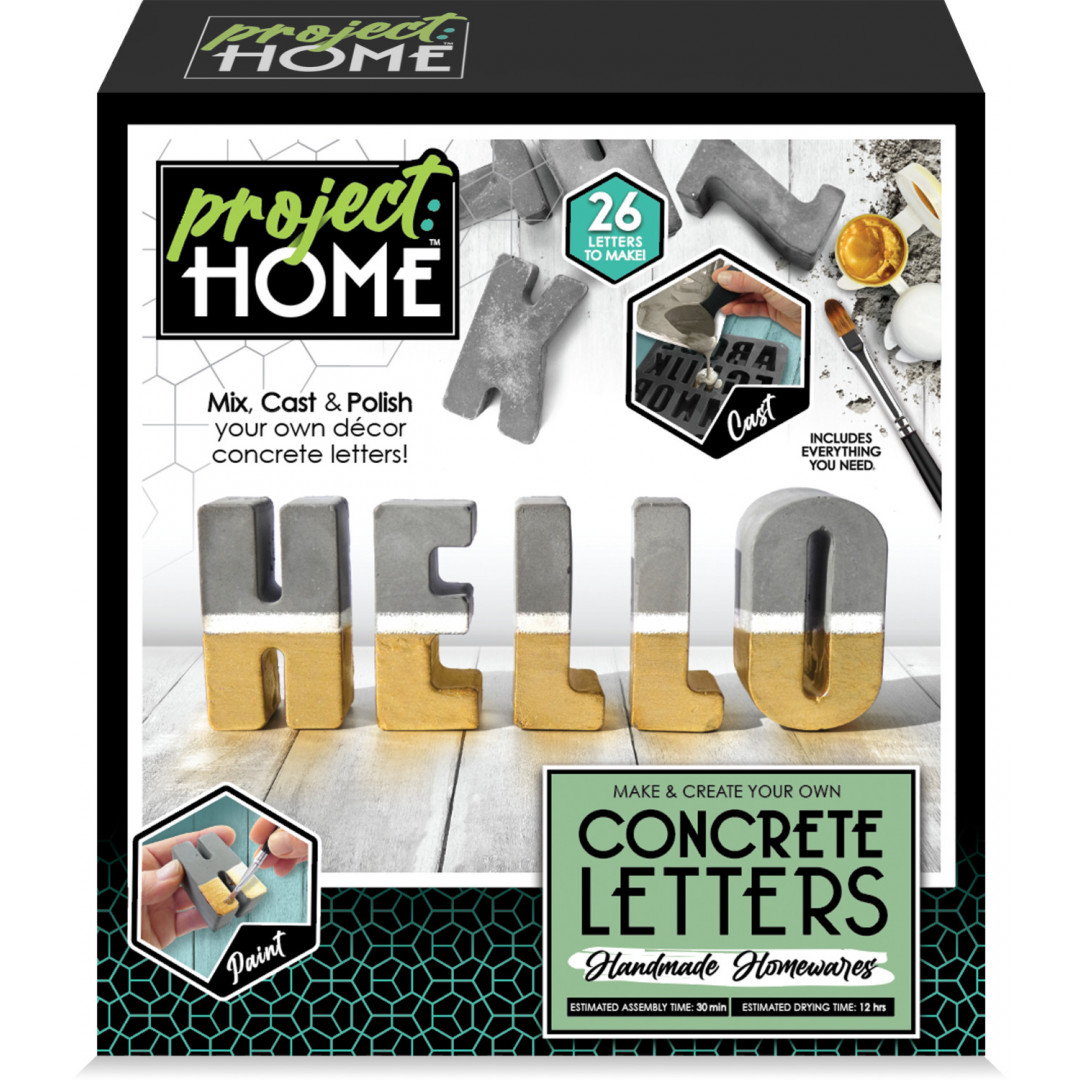 Project Home - DIY Concrete Letters Kit - Afterpay