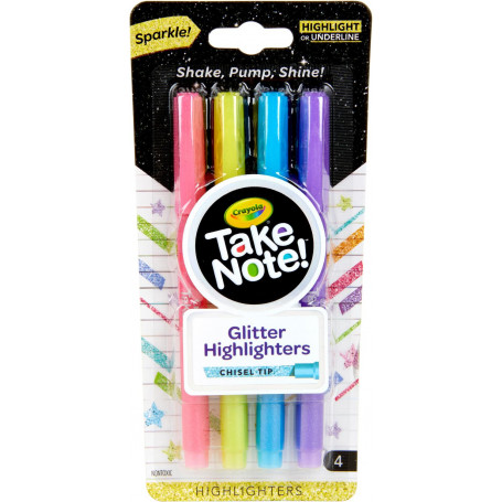 Crayola Take Note! 4Ct Glitter