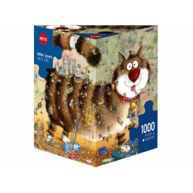 Degano - it's a Cat's Life! 1000pc Jigsaw Puzzle