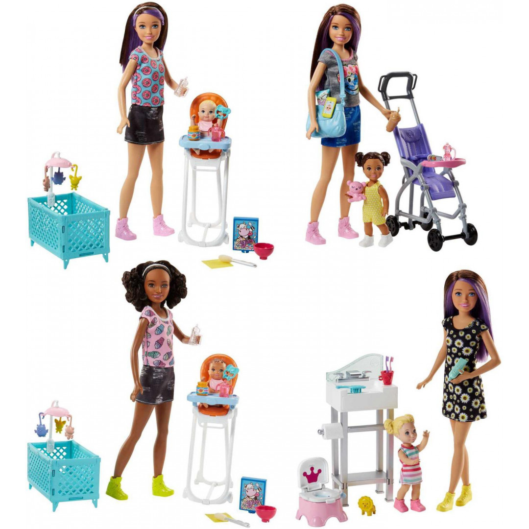 Barbie sisters store babysitter playset assortment