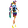 Barbie Leopard Rainbow Hair Dolls Assortment