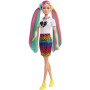 Barbie Leopard Rainbow Hair Dolls Assortment