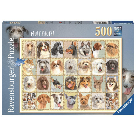 Ravensburger - Mutt Shots! Puzzle 500Pc