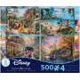 Kinkade Disney 500Pc 4-In-1 S6 Puzzle
