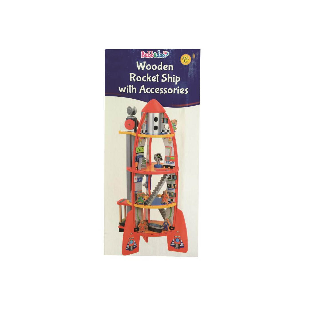 Wooden Rocket Ship with Accessories Afterpay Available!
