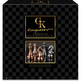 KASPAROV Grandmaster Silver & Bronze Chess Set