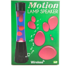 Motion Lamp Speaker Blk/pur/red