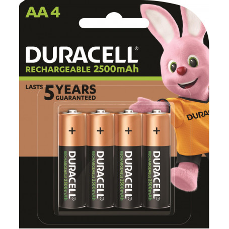 Duracell NIMH Rechargable AA4 2500mAh