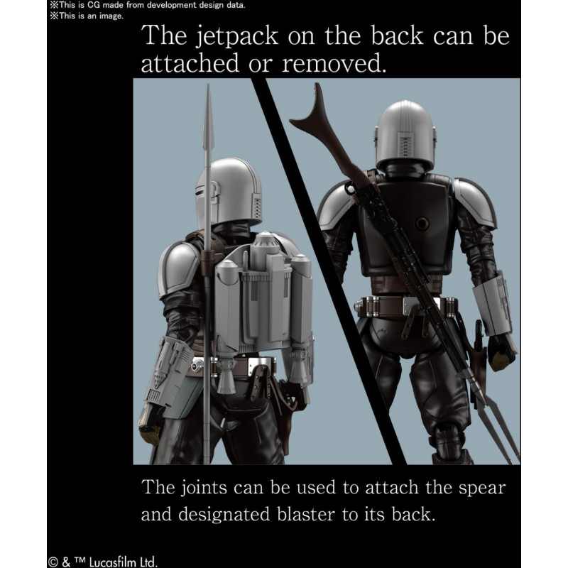1/12 The Mandalorian (Beskar Armour) Silver Coating Version