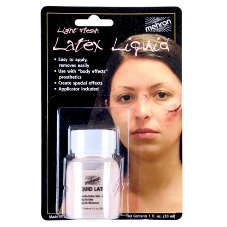 Liquid Latex Light Flesh with Brush Carded 30ml