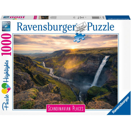 Rburg - Haifoss Waterfall, Iceland 1000pc