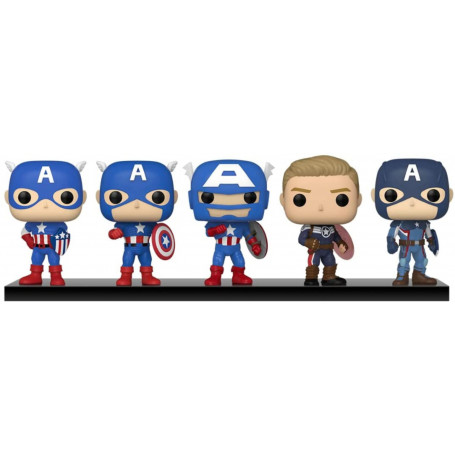 Captain America (Through the Ages) Pop! 5-Pack
