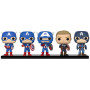 Captain America (Through the Ages) Pop! 5-Pack