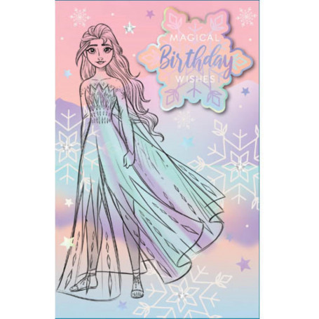 DISNEY FROZEN FROSTED LIGHTS CARD