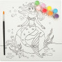 Jasart Kids Colouring Canvas 10X10Inch Assted