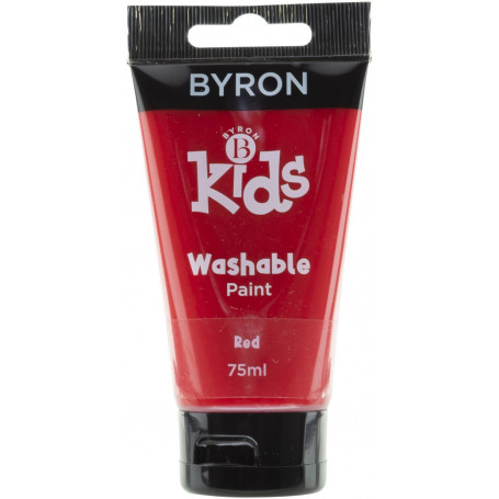 Jasart Byron Kids Wash Paint 75ml Red