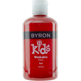 Jasart Byron Kids Wash Paint 250ml Red