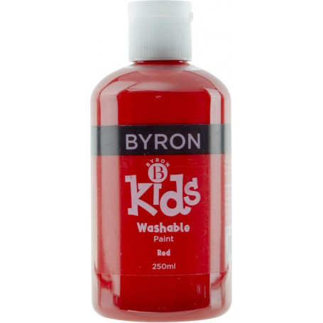 Jasart Byron Kids Wash Paint 250ml Red