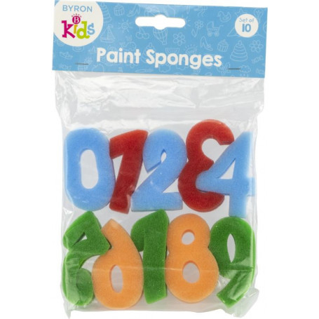 Jasart Byron Kids Sponge Stamps Numbers Set10