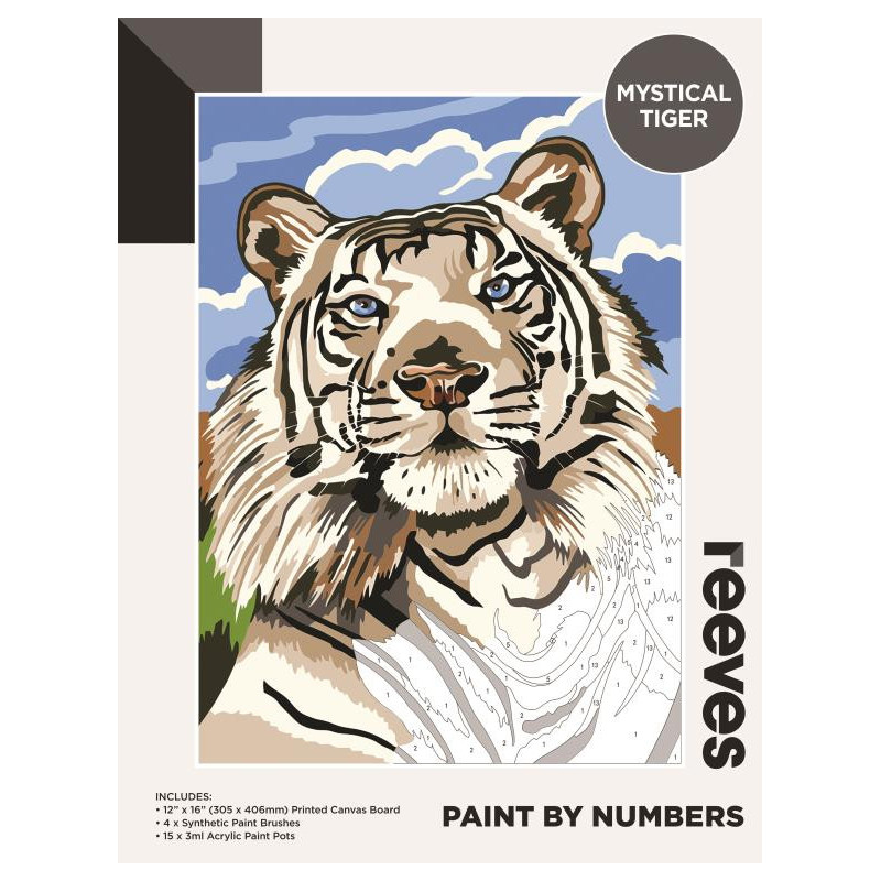 Reeves Paint By Number 12X16" Mystical Tiger Mr Toys Toyworld