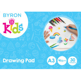 Jasart Byron Kids Drawing Pad A3 90GSM 30 Sht