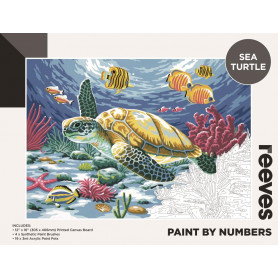 Reeves Paint By Number 12X16" Sea Turtle