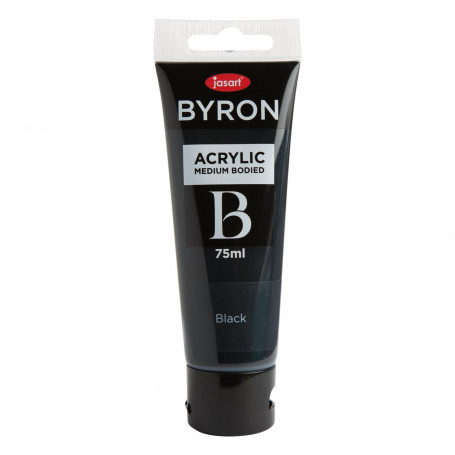 Jasart Byron Acrylic Paint 75ml Black