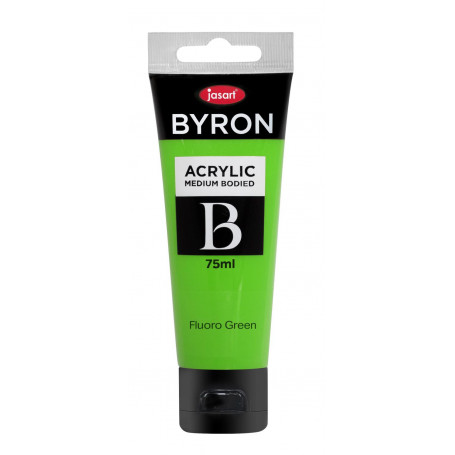 Jasart Byron Acrylic Paint 75ml Fluoro Green