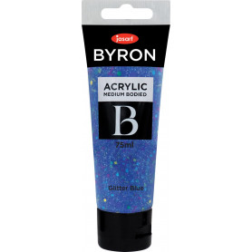 Jasart Byron Acrylic Paint 75ml Glitter Blue