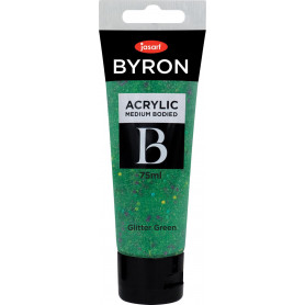 Jasart Byron Acrylic Paint 75ml Glitter Green