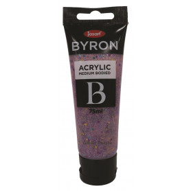 Jasart Byron Acrylic Paint 75ml Glitter Purple
