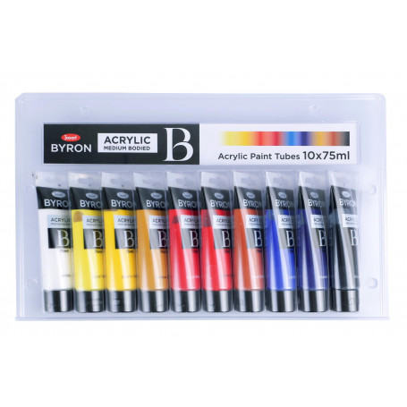 Jasart Byron Acrylic Paint 75ml Set 10