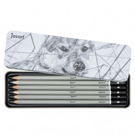 Jasart Sketching Pencil Tin 6 [ FSC 100% ]