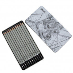 Jasart Sketching Pencil Tin 12 [ FSC 100% ]
