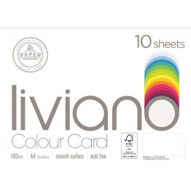 Liviano 180GSM A4 - Sky Blue FSC Mix Credit - Pack 10