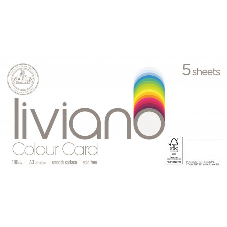 Liviano 180GSM A3 - Grey FSC Mix Credit - Pack 5